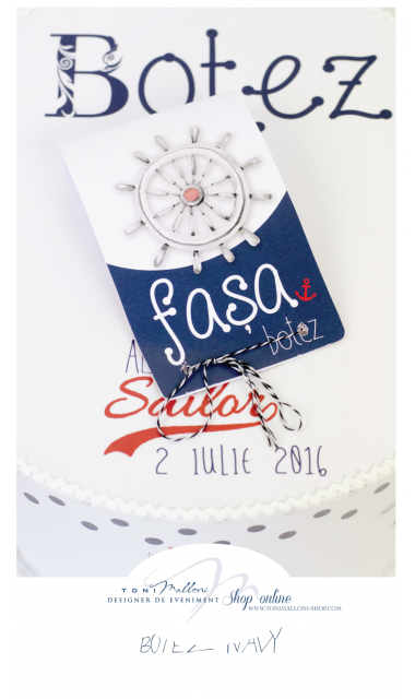 Trusou de botez cu broderie pentru baieti, The Sailor Boy 10